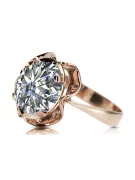 Zircon Original Vintage 14K Rose Gold Ring Vintage style vrc206r